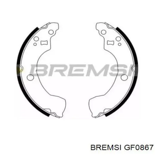 Задние барабанные колодки GF0867 Bremsi