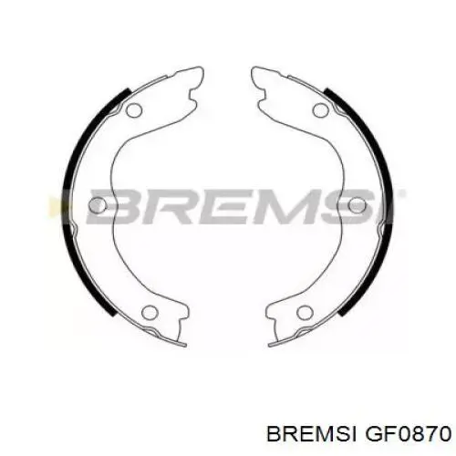 Колодки ручника GF0870 Bremsi