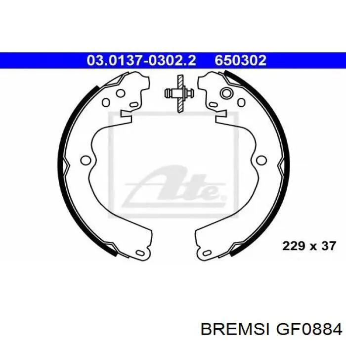 Тормоза рабочие задние ножные и тормозные барабаны Bremsi GF0884 цена, от 18.78 USD