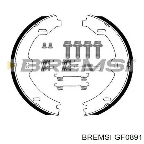 Колодки ручника GF0891 Bremsi