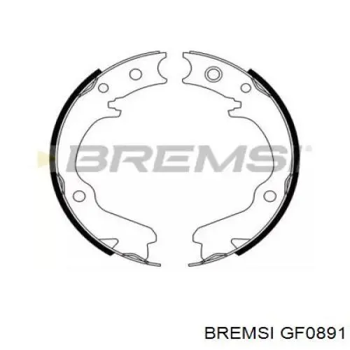 Колодки ручника GF0891 Bremsi