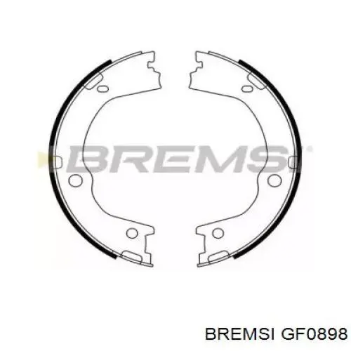 GF0898 Bremsi sapatas do freio de estacionamento