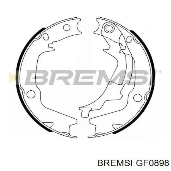 Купить GF0898 Bremsi Колодки ручника/стояночного тормоза