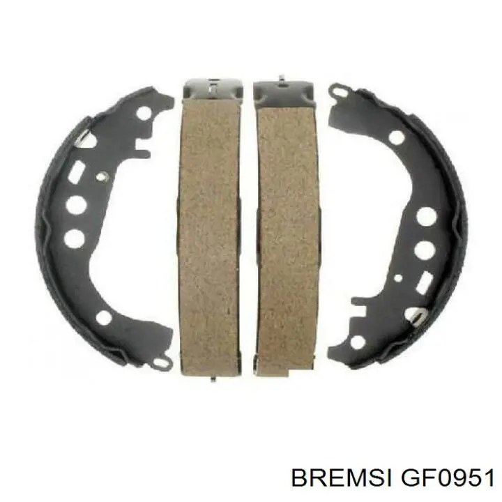 Задние барабанные колодки GF0951 Bremsi
