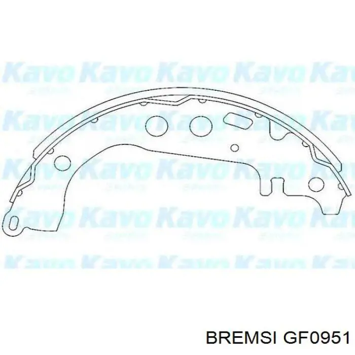 Барабанные колодки Bremsi GF0951