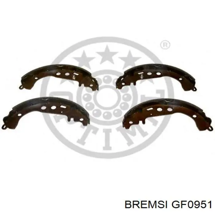 GF0951 Bremsi Барабанные тормозные колодки