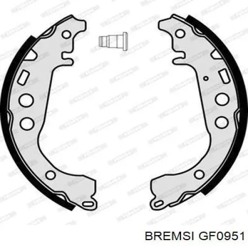 Тормоза рабочие задние ножные и тормозные барабаны Bremsi GF0951 цена, от 16.61 USD