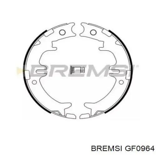 Колодки ручника GF0964 Bremsi