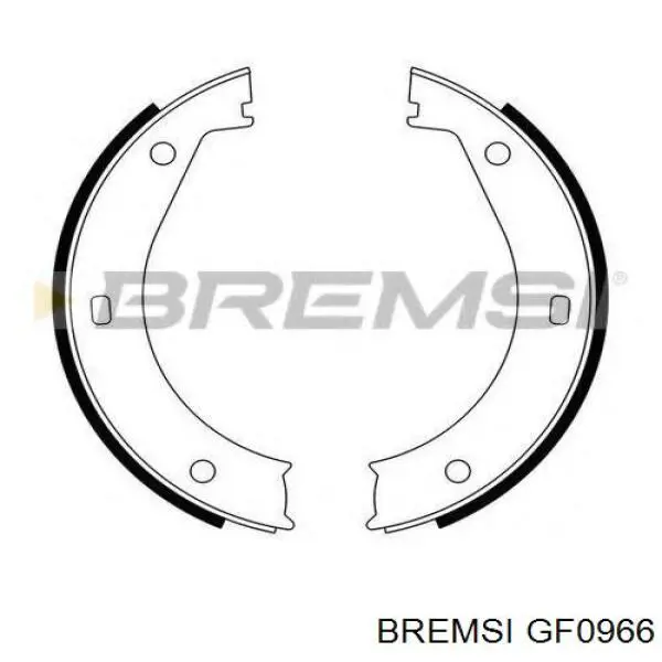 Тормозные колодки стояночного тормоза Bremsi GF0966 цена, от 17.22 USD