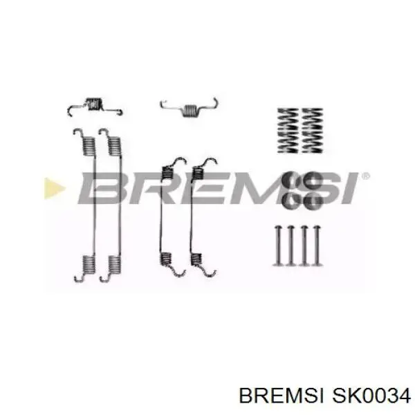 Ремкомплект тормозов задних SK0034 BREMSI