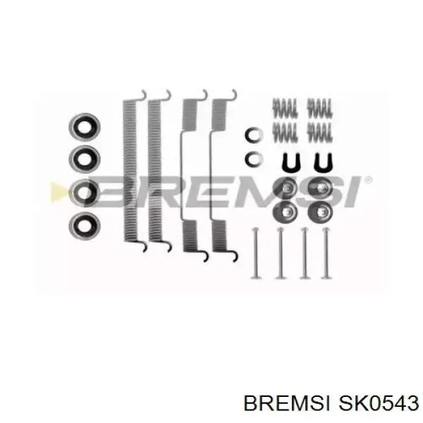 Купить 1050543 Quick Brake Монтажный комплект задних барабанных колодок
