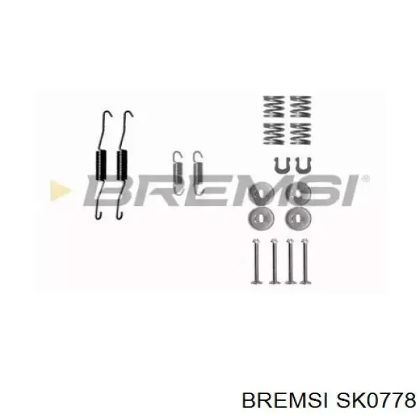 Ремкомплект тормозных колодок SK0778 BREMSI