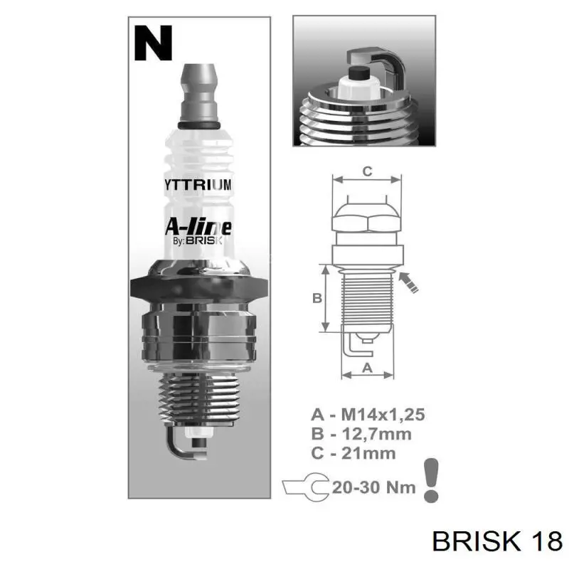 Свечи зажигания 18 Brisk