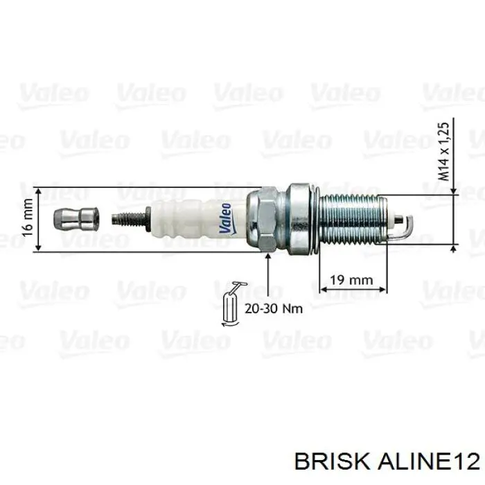 Свечи зажигания ALINE12 Brisk