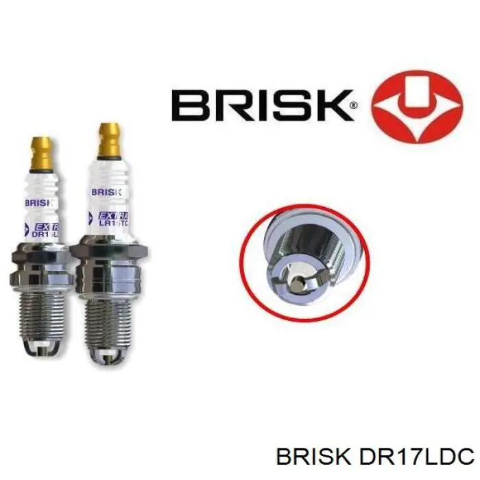 Свеча зажигания Brisk DR17LDC цена, от 2.43 USD
