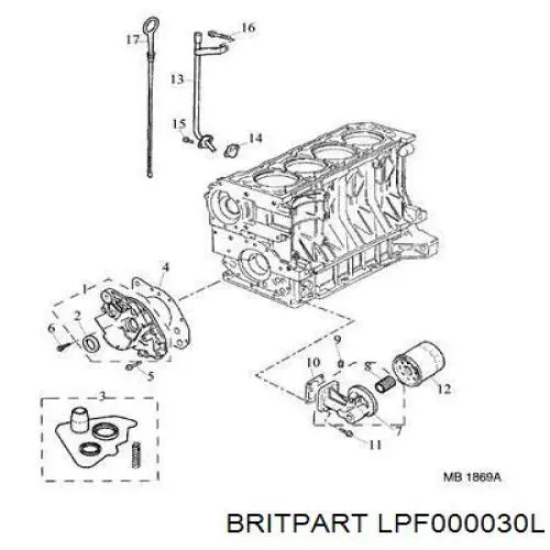 LPF000030L Land Rover 