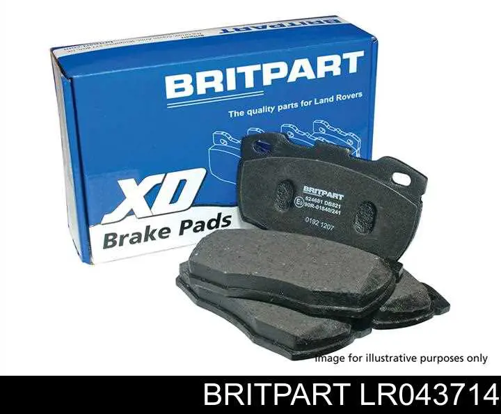 Задние тормозные колодки LR043714 Britpart