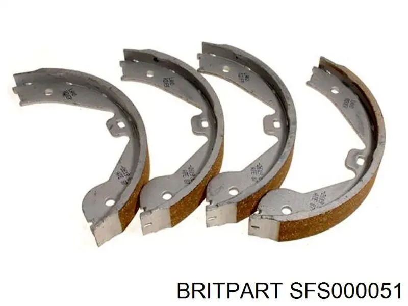 Колодки ручника (стояночного тормоза) Britpart SFS000051