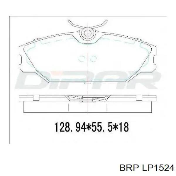 Передние тормозные колодки LP1524 BRP