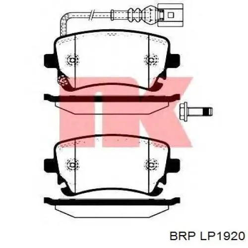 Задние тормозные колодки LP1920 BRP