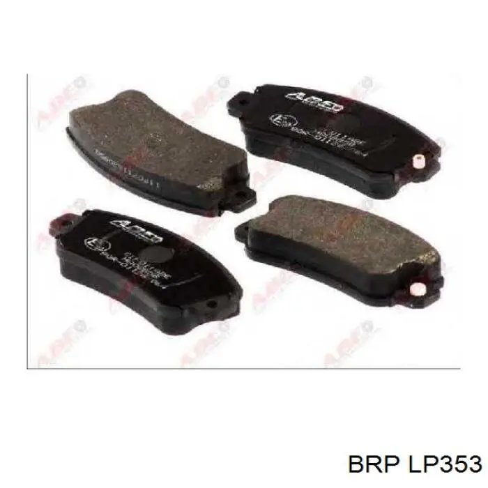 LP353 BRP колодки тормозные передние дисковые