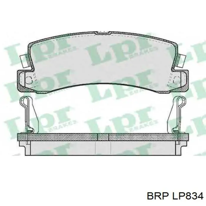 Задние тормозные колодки LP834 BRP