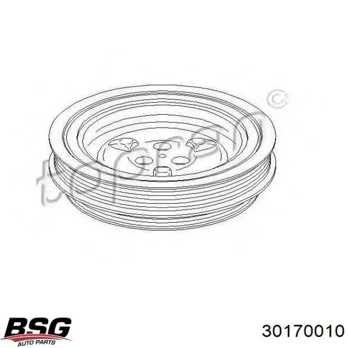 Шкив коленвала (демпфер) BSG 30170010 цена, от 70.30 USD