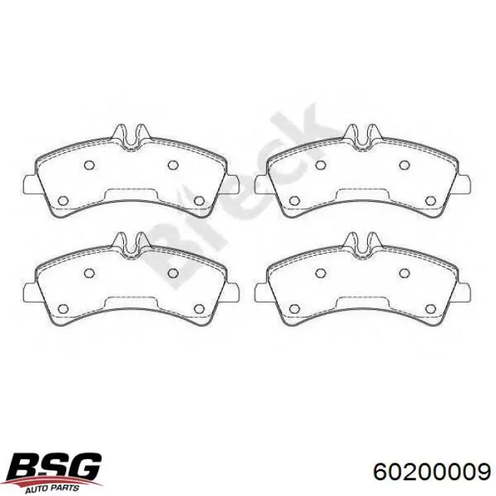 Задние тормозные колодки 60200009 BSG