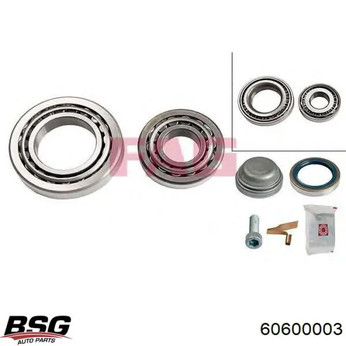 Купить 60600003 BSG Подшипник передней ступицы