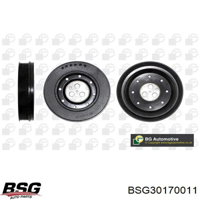Шкив коленвала (демпфер) BSG BSG30170011 цена, от 60.03 USD