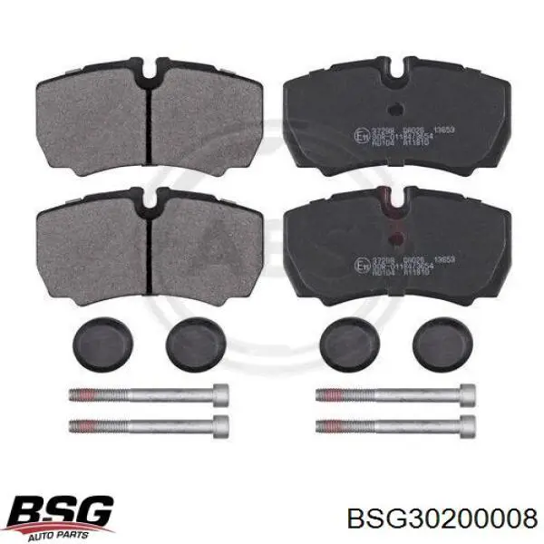 BSG 30-200-008 BSG колодки тормозные задние дисковые