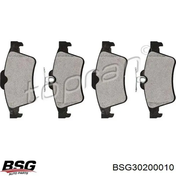 Колодки дисковые  BSG BSG30200010 цена, от 19.75 USD