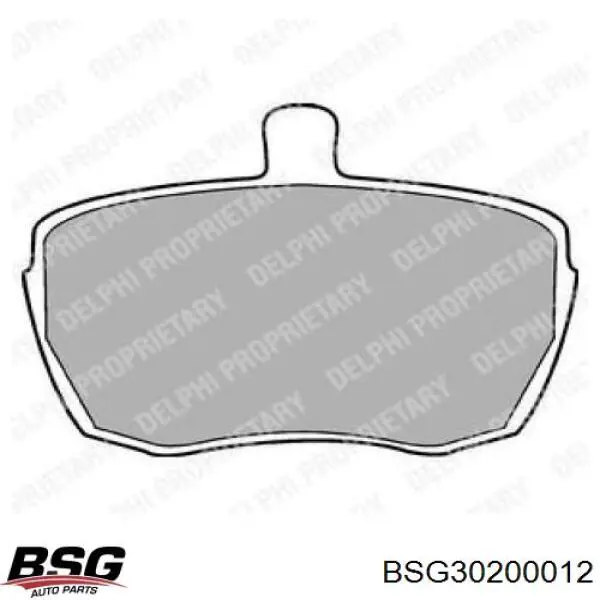 Тормозные колодки BSG BSG30200012