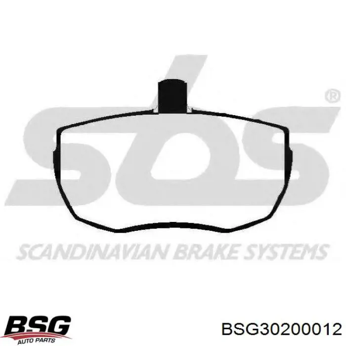 BSG30200012 BSG Колодки передние