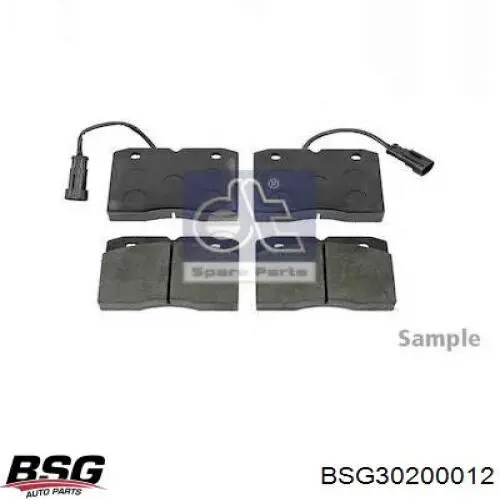 Колодки гальмівні передні, дискові BSG30200012 BSG