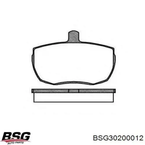 Купить BSG30200012 BSG Колодки тормозные