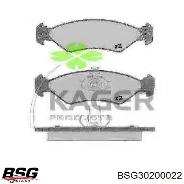 Купить BSG30200022 BSG Колодки тормозные