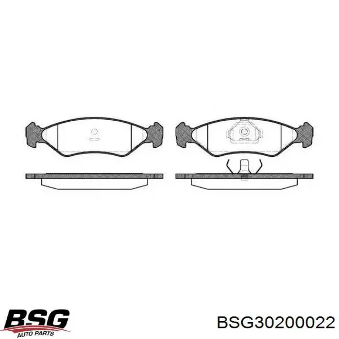 BSG30200022 BSG Колодки передние