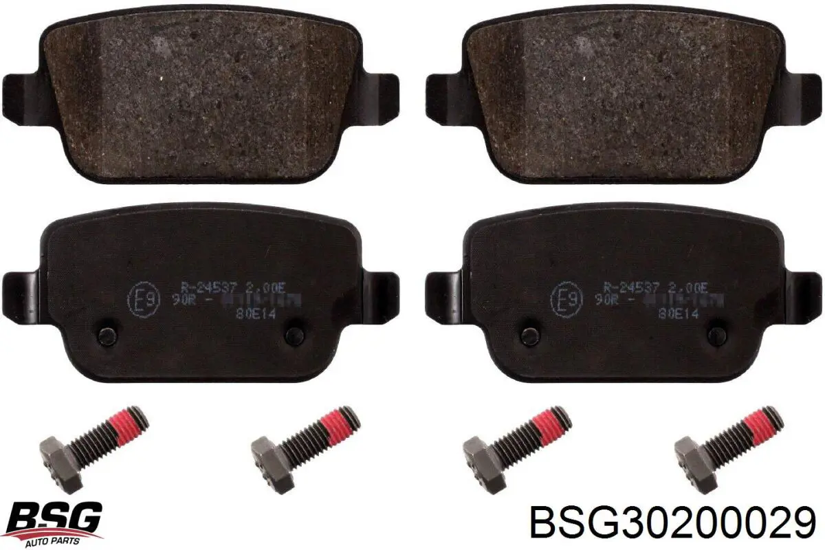 BSG30200029 BSG колодки тормозные задние дисковые