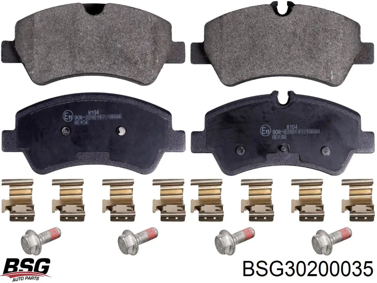 BSG30200035 BSG Колодки тормозные дисковые комплект