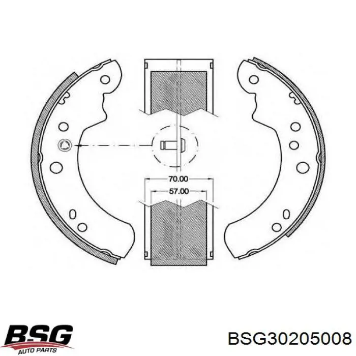 Купить 5026962 Ford Задние барабанные тормозные колодки