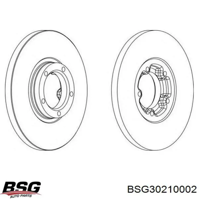 BSG30210002 BSG Диск тормозной передний