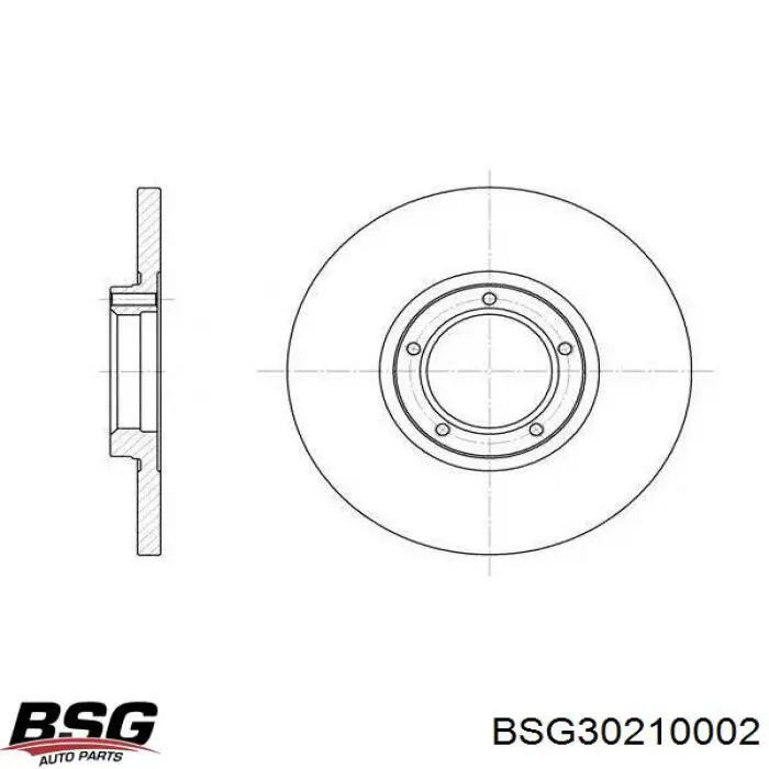 Тормоз дисковый передний BSG BSG30210002 цена, от 29.04 USD
