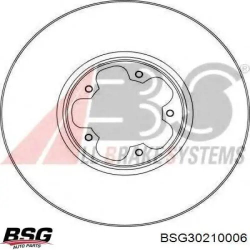 Купить BSG30210006 BSG Ротор тормозной