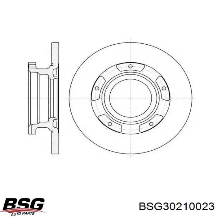 Тормозные диски BSG30210023 BSG