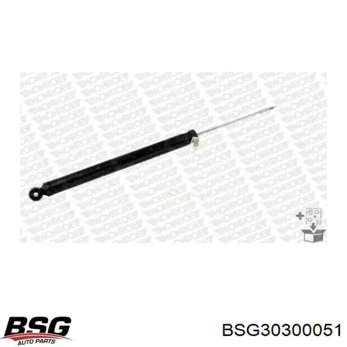 BSG30300051 BSG амортизатор задний