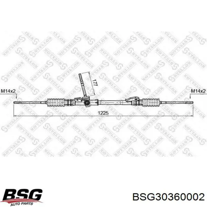 BSG30360002 BSG рулевая рейка