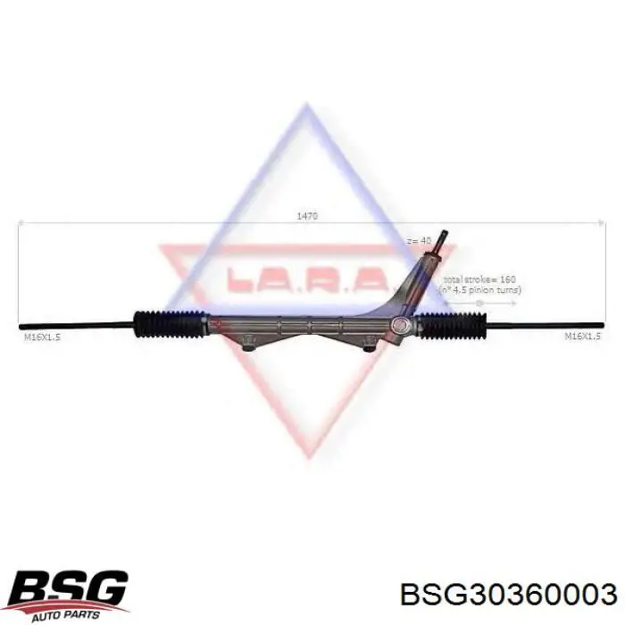 Купить 30360003 BSG Рулевая рейка