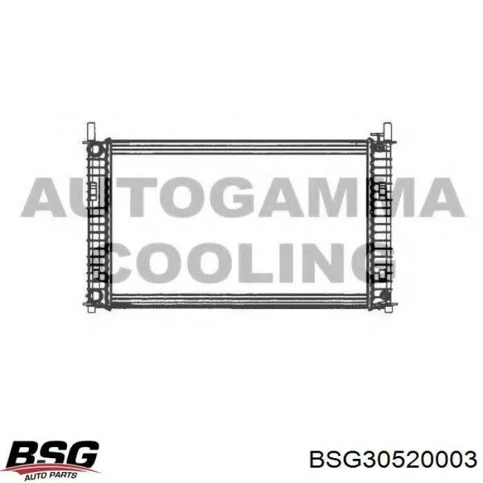 Радиатор охлаждения двигателя BSG BSG30520003 цена, от 75.92 USD