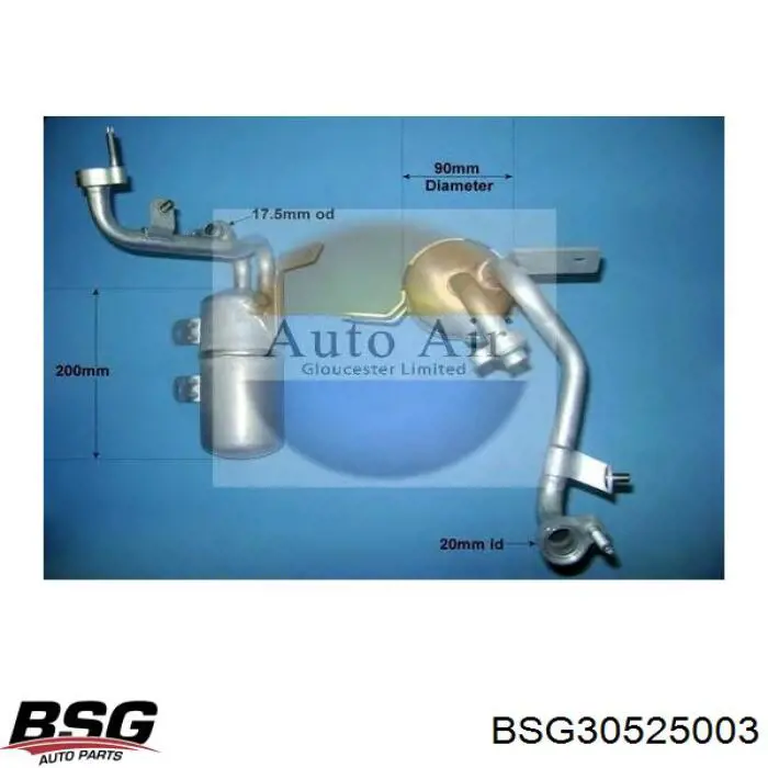 Радиатор кондиционера BSG30525003 BSG